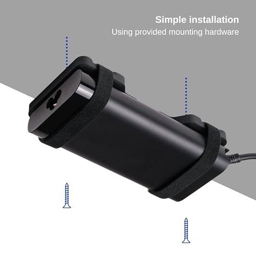 Laptop Charger Holder - Mount for Charging Brick - Power Supply Holder for Desk - 3D Printed Power Brick Mount - Universal Organizer for Laptop Charger and Cables