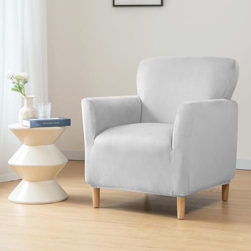 HAOYONG Banquet Armchair Slipcover Stretch Velvet Chair Covers 1-Piece Armchair Sofa Covers Soft Arm Chair Cover Removable Washable Single Couch Covers Furniture Protector for Living Room - Set of 1 - color: 10, size: Set of 1