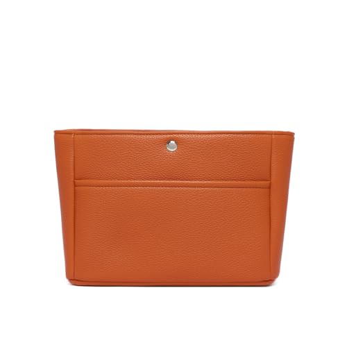YONEBN waterproof Storage Bag Lightweight Large Capacity nylon Bag Inner Bag Handbag Organizer - color: Pu/Vitality Orange