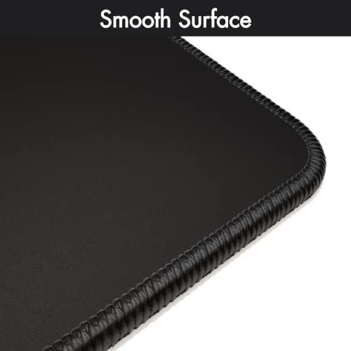 Gamer Boss - Gaming Mouse Pad - 32 x 17 Inches - 4mm Thick with Stitched Edges, Non-Slip Rubber Base, Premium Cloth Mousepad, Desk Mat for Laptop, Keyboard, Computer & PC (Ranger Plus, Black) - color: Black, size: 32" x 17"