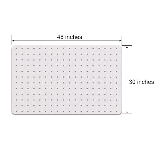 Plastic Office Chair Mat for Carpeted Floors, 2 Pack Heavy Duty Floor Mat,Eco-Friendly Series Studded Carpet Desk Chair Mats-30'' x 48'' (30 inches X 48 inches X 2 PCS- NO Lip) - size: 30 inches X 48 inches X 2 PCS- NO LIP