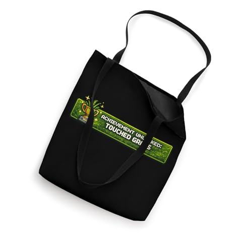 Achievement Unlocked Touched Grass Pixel Gamer Tote Bag