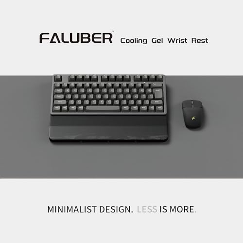 Faluber Wooden Wrist Rest Black Lacquered,12-inch Length and 20mm Thickness for Compact Keyboard, Ergonomic Design Palm Rest for Mechanical Keyboard,Stain Resistant (Compact-300mm, Black Lacquered) - color: Black Lacquered, size: Small