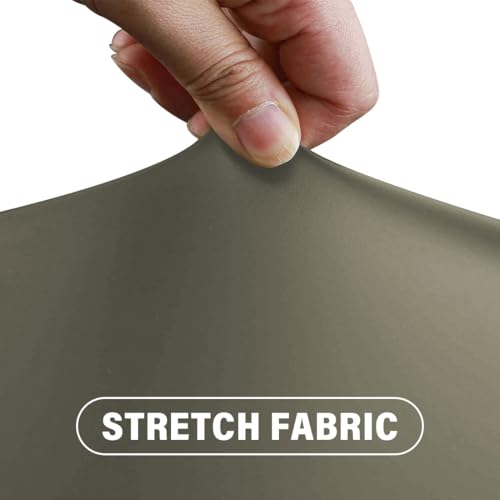 Waterproof Office Chair Headrest Cover,PU Leather Stretch Headrest Protector for Office Chairs,Head Rest Covers for High Back Computer Chairs,Furniture,Recliner Chair,2PCS, Khaki - color: Khaki, size: 2PCS