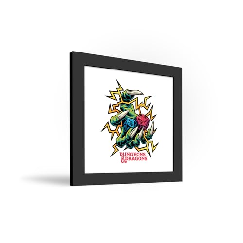 Trends International Gallery Pops Dungeons & Dragons - Black Light Critical Hit Wall Art, 12" x 12" Gallery Pops Wall Art, Black Framed Version - color: Black Framed Version