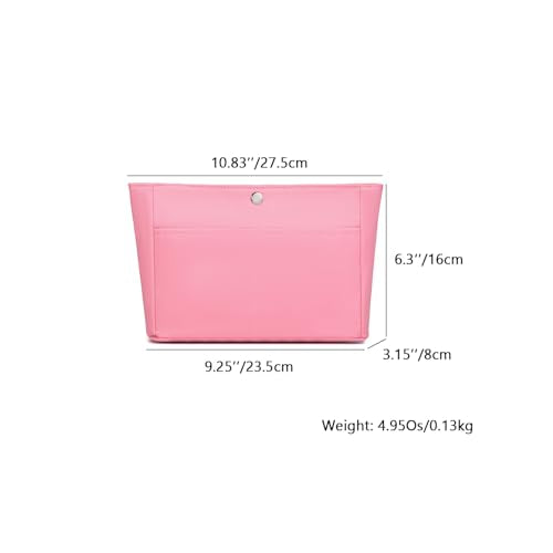 YONEBN waterproof Storage Bag Lightweight Large Capacity nylon Bag Inner Bag Handbag Organizer - color: Nylon/Pink