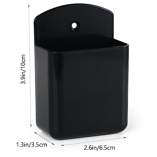 2 Pcs Remote Control Holder Wall Mount, TV Controller Holder, Self Adhesive Remote Holder, Wall Pen Holder Storage Accessories for Home Office School(Black) - color: Black&2Pcs