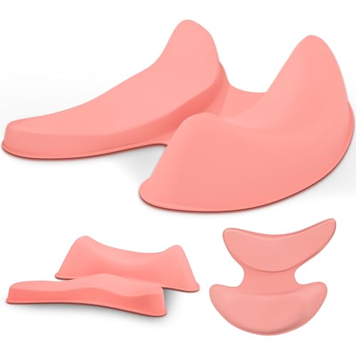GlideX r2.0 Ergonomic Mouse Wrist Rest – Compact Sliding Wrist Pad with Low Profile Design for Desk Laptop Travel, Fits Small to Medium Hands (Pink) - color: Pink