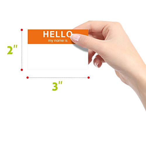 15 Colors 405 PCs Name Tag Sticker in for Themed Party School Office Home (3"x2" Each) - color: Standard-a
