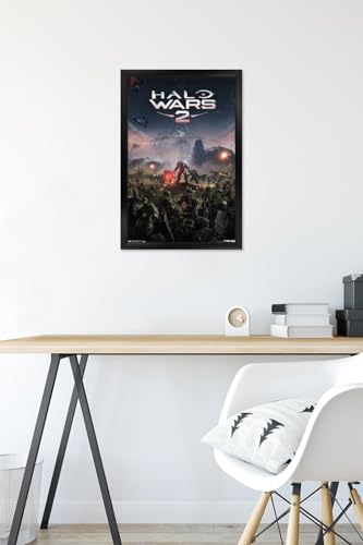 Trends International Halo: Halo Wars 2 - Key Art Wall Poster, 14.725" x 22.375", Black Framed Version - color: Black Framed Version, size: 22.4"L x 14.7"W