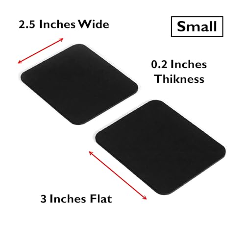 GRIFITI Small Slim Palm Pads Notebook Wrist Rest with Tacky Silicone Reposition Ergonomic Carpal Tunnel Resting Support for Computer MacBook & Laptop Keyboard Typing Pad (2 Small 3 x 2.75 inches) - size: Slim Small