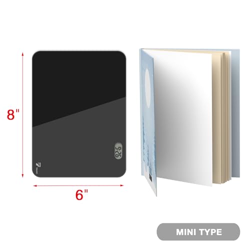 TOWON Small White Board for Desk with Clock, Small Desktop Whiteboard Glass with Pen Holder, Time Reminder Dry Erase Board, Whiteboard for Desk, Digital LCD Display, for Home Office, Black, 8 x 6 in - color: Black With Clock