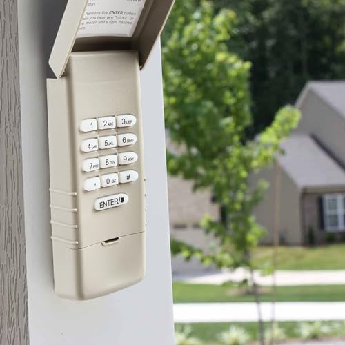 Garage Outlet Keyless Keypad Door Opener 9V Battery for Liftmaster 1345 1355 1356 3220 3240 3265 3270 3280 Chamberlain Craftsman 139.53754 - color: Keypad
