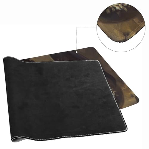 Large Mouse Pad Gaming Mousepad Fantasy Black Dragon Small Cute Golden Dragon Desk Mat for Keyboard and Mouse Mat Non-Slip Rubber Desk Pad 40x90cm - color: Style1, size: 35.4" x 15.7"