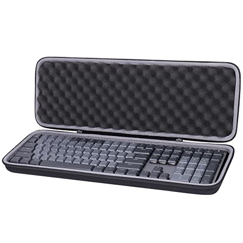 co2CREA Hard Case Replacement for Logitech MX Mechanical Wireless Illuminated Performance Keyboard - color: Black, size: Case for MX Mechanical Keyboard