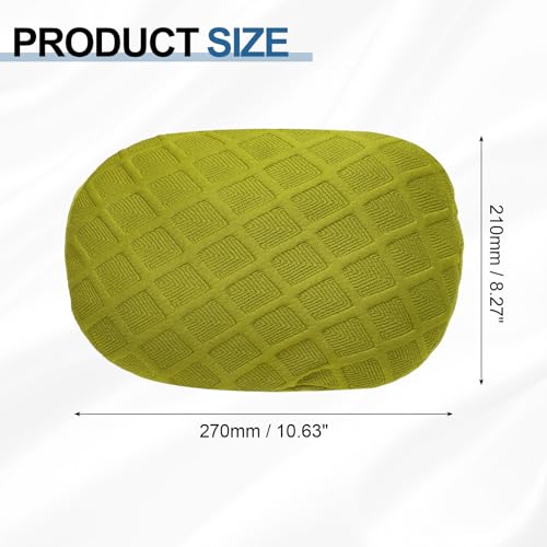 uxcell Office Chair Pillow Cover, Office Chair Headrest Attachment Mesh Removable Headrest Protector for Home Desk Computer Chairs, Green - color: Green