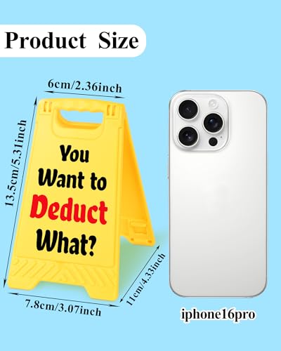 Funny Desk Shelf Decor, Want Deduct Mini Desk Sign | Want Deduct Sign, Funny Shelf Sign, Home Office Decor, Mini Desk Sign - style: You Want To Deduct What