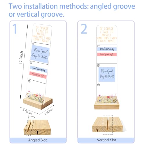 Sticky Note Holder Acrylic Monitor Memo Board Desk Organizers and Accessories Desk Decor Post It Note Holder with 200Pcs Sticky Notes Funny Sarcastic Office Positive Desk Sign - color: Advice