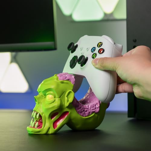 Glistco Zombie Head Controller Stand - Controller Holder Figure, Gaming Controller Accessories, Zombie Collectible Home Decor for Desktop, Compatible with PS5 DualSense & Xbox controllers