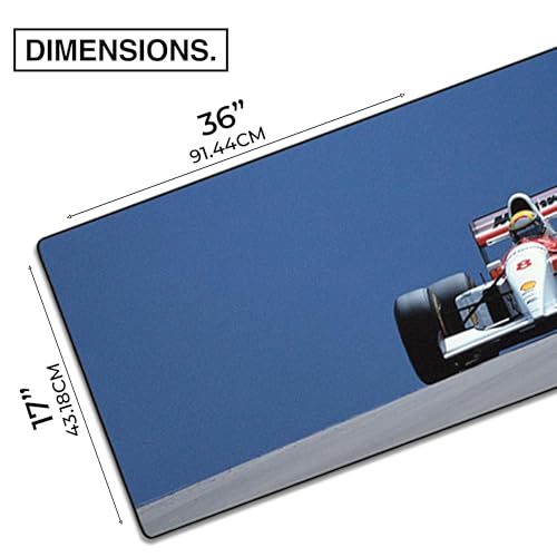 MPCO. Original Large Gaming Desk Mat – 36" x 17" Duraglyde Racing Series British Gp Full Desk Mouse Pad for Smooth Precision – Non-Slip, Washable Extra-Large PC Mouse Pad for Gaming Sessions - color: DuraGlyde British Gp