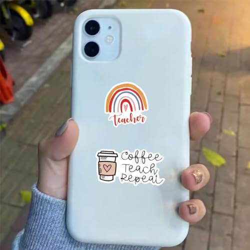 110PCS Teacher Stickers, Non-Repeating Funny Teacher Stickers Waterproof Meme Stickers for Teachers Gift Vinyl Decals Cute Stickers Gifts for Laptop Water Bottles Phone - style: Teacher Stickers