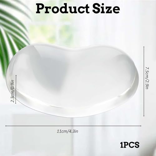 Gel Wrist Rest for Mouse, Transparent Cushion Wrist Support Wrist Pad Ergonomic Mouse Wrist, Hand Mouse Wrist Rest for Computer, Laptop, Office, Home, School