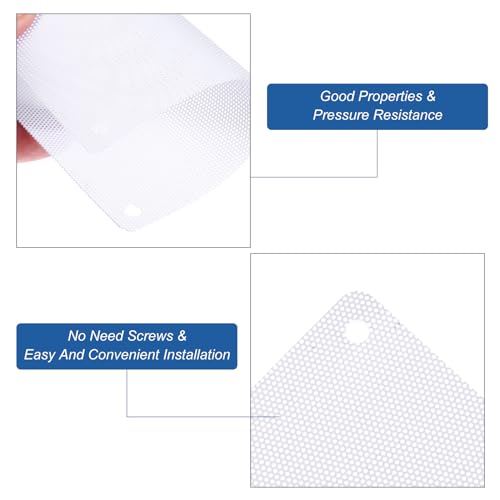 MECCANIXITY 6PCS PC Dust Filter, 140x140mm PVC Computer Case Cooler Dustproof Mesh Cover Fan Grills for Computer Chassis Speakers, White