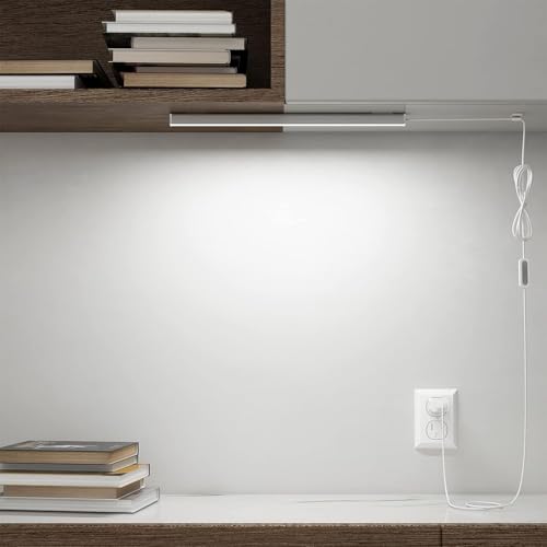 ASOKO LED Under Cabinet Lighting,3 Color Changing(2700K, 4000K,6000K), 14.5in USB Plug-in Under Desk Light, Dimmable LED Grow Light for Home Kitchen,Cabinet,Pantry - size: 14.5 Inch
