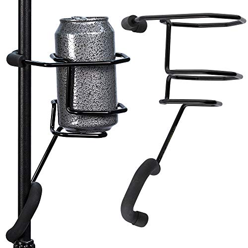 String Swing SH01 Mic Stand Drink Holder for Coffee Travel Mug and Water Bottle - Made in USA Black - color: Standard