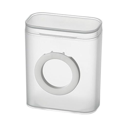 Portable Desktop Organizer Box Transparent Dustproof Data Cable Storage Boxes Home Desktops Organizers Case,White - color: White