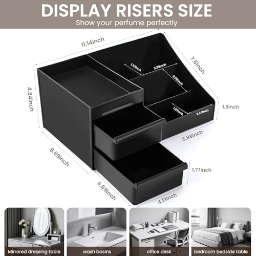 Cologne Organizer for Men,Bathroom Organizer,Perfume Tray,Cologne Stand,Perfume Stand,Dresser Organizers,Fragrance Stand,Room Decor for Men,Desk Organizer,Gifts for Men
