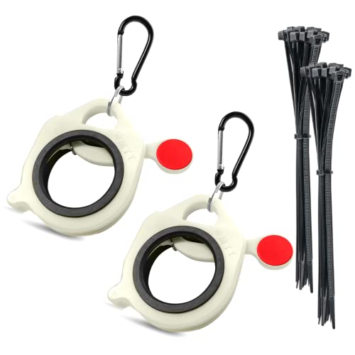 Set of 2 Zip Tie Organizer Holders with 20 Pcs of 8 inch Black Cable Ties for Zipties Arrangement, Wire Ties Keeper for Multi-Purpose Indoor and Outdoor Use. - style: 2- 2 Pcs
