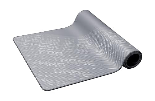 ASUS ROG Scabbard II Arctic Gray XXL Gaming Mouse Pad – 35.4” x 15.7” (Extended/XXL Size), Soft Cloth Surface, Water/Oil/Dust-Resistant, Anti-Fray Edges, Non-Slip Base - Gray - color: Gray, size: 35.4L x 15.7W inches