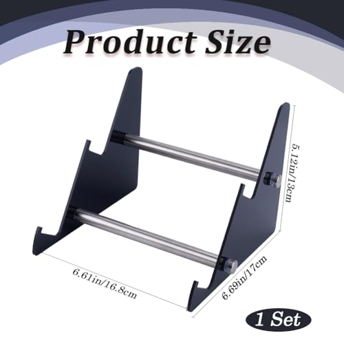 CRASPIRE Acrylic Keyboard Display Stand 2-Tier Portable Keyboard Display Shelf Black Display Keyboard Holder Removable Keyboard Storage Holder for Home Office Study - color: Black
