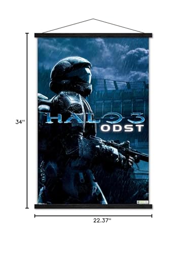 Trends International Halo: ODST - Key Art Wall Poster, 22.375" x 34", Premium Print and Black Hanger Bundle - style: Premium Print and Black Hanger Bundle