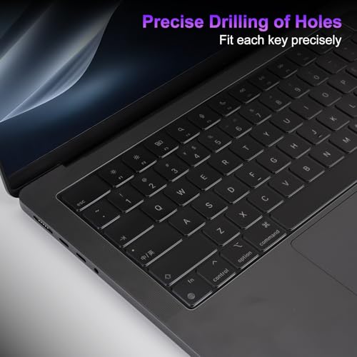 MOSISO 2 PCS Keyboard Cover, Keyboard Protector Compatible with MacBook Neo 13 inch 2026 A18 Pro, Compatible with MacBook Air 15/Air 13.6 M5 M4 M3 M2/ Pro 14/Pro 16 M5/M4/M3/M2/M1/, Translucent Tinted - color: Translucent Tinted