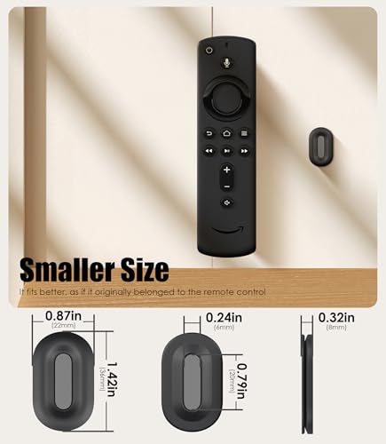 Magnetic Remote Control Holder Wall Mount, 2025 Upgraded Smaller & Stronger Magnetic Silicone Remote Control Organizer TV Remote Charger Holder Caddy Back of TV (Black-4 Pack) - color: Black, size: 4 Pack