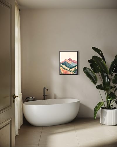 Mountains Unframed Wall Art Print Poster, California Boho Decor Posters Prints Scenery Landscape Home Picture Painting Artwork Gallery 4 (Mountains, 14"L x 11"W, Unframed) - color: Mountains, size: 14"L x 11"W