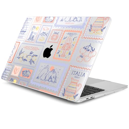 DONGKE Compatible with MacBook Pro 13 inch Case 2024 2023-2020 Release A2338 M2/M1 A2251 A2289 with Retina Display & Touch ID, Plastic Hard Shell & Keyboard Cover & Screen Film - Italy Stamp - color: Italy Stamp