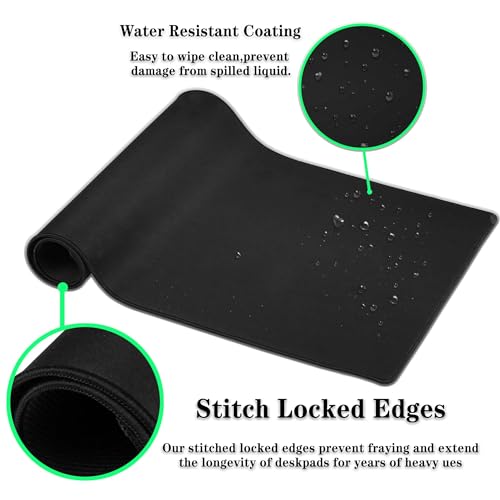 Gaming Mats XXL Keyboard and Mouse Pad - Extra Large Desk Mat for Men With Non-Slip Rubber Base 35.4 X 15.7 for Game Office, Animal Leopard Print - color: Animal Leopard Print