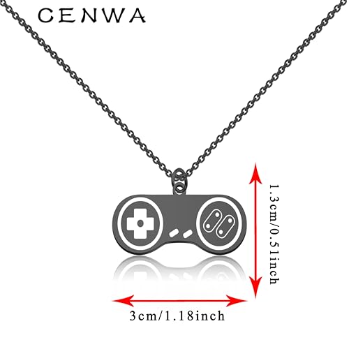 CENWA Gamer Pendant Jewelry Game Controller Necklace Gamer Jewelry (Gamer Necklace)