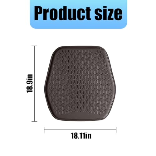 Zpana Gel Car Seat Cushion, Non-Slip & Comfortable Automotive Chair Protector Pad for Driving, Breathable Vehicle Interior Mat Cover Accessories, Universal for SUV Sedan Truck (Coffee) - color: Coffee