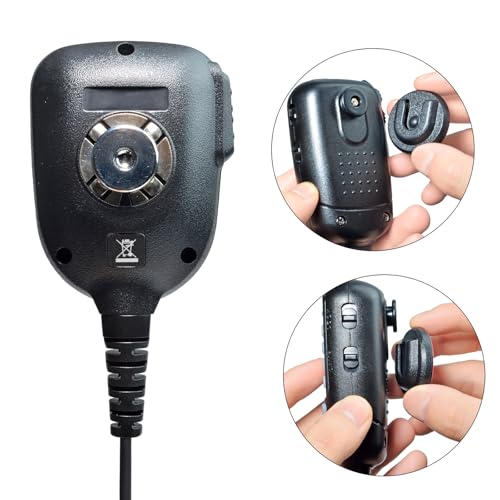 UAYESOK 2PCS Universal Ham CB Radio Microphone Hanger, Mobile Radio Speaker Mic Mount Holder Hang Up Clip with Adhesive Back - style: 2 Packs