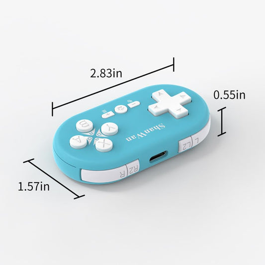 ShanWan Bluetooth Gamepad Keychain Sized Mini Controller for Switch, Windows, Android, iOS & PS4(Kabrilan) - color: Kabrilan