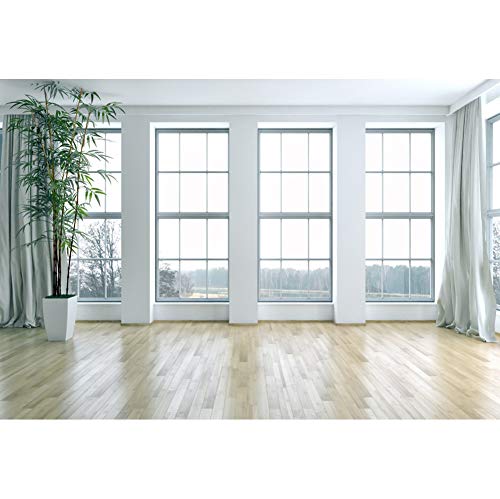 8x6ft Polyester Boudoir Living Room Backdrop Window Wood Floor Zoom Meeting Modern Home Interior Office Photography Background Bridal Shower Wedding Birthday YouTube Video Photo Props - size: 8x6FT