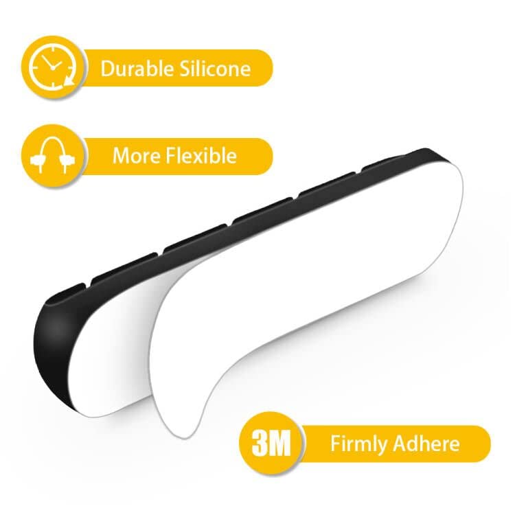 Cable Clips Cord Management Organizer, 3 Packs Silicone Adhesive Hooks, Wire Holder USB Power Charging Accessory Mouse PC Nightstand Desktop Wall Phone Workspace Office (7, 5 and 3 Slots)