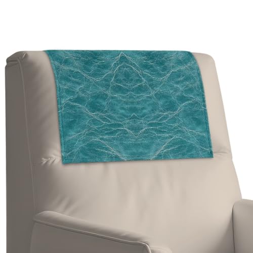 Deep Green Waterproof Headrest Sofa Protector, Non-Slip Recliner Chair Cover, Waterproof Leather Headrest Protector for Most Furniture, Home Decor, 2 Packs - color: Deep Green