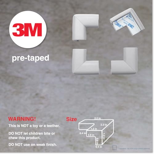 Roving Cove HeftyFit Corner Protector for Baby (4 Large Corners), Heavy-Duty Soft Rubber Foam Furniture Corner Bumper Guards, 3M Adhesive Pre-Taped, Stone Grey - color: Stone Grey, size: Large 4 Count (Pack of 1)