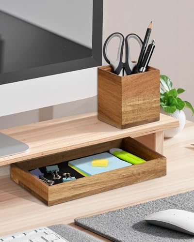 HULISEN Clipboard Holder + Desk Tray and Pencil Holder Set