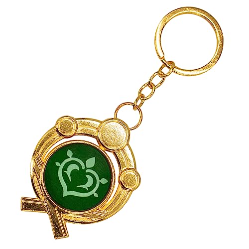 Impact Videogame Colorful Lanyard Keychains Stickers - color: Inazuma Dendro
